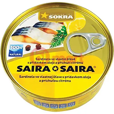 Jadran sardinky v rostliném oleji s citrónem 125g 25