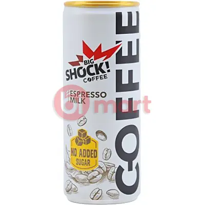 Big Shock ledová káva espresso milk bez cukru 250ML 2